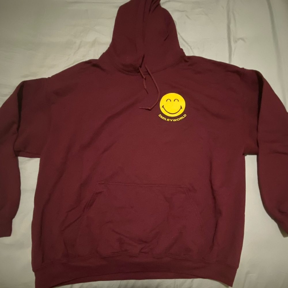burgundy sweatshirt XL